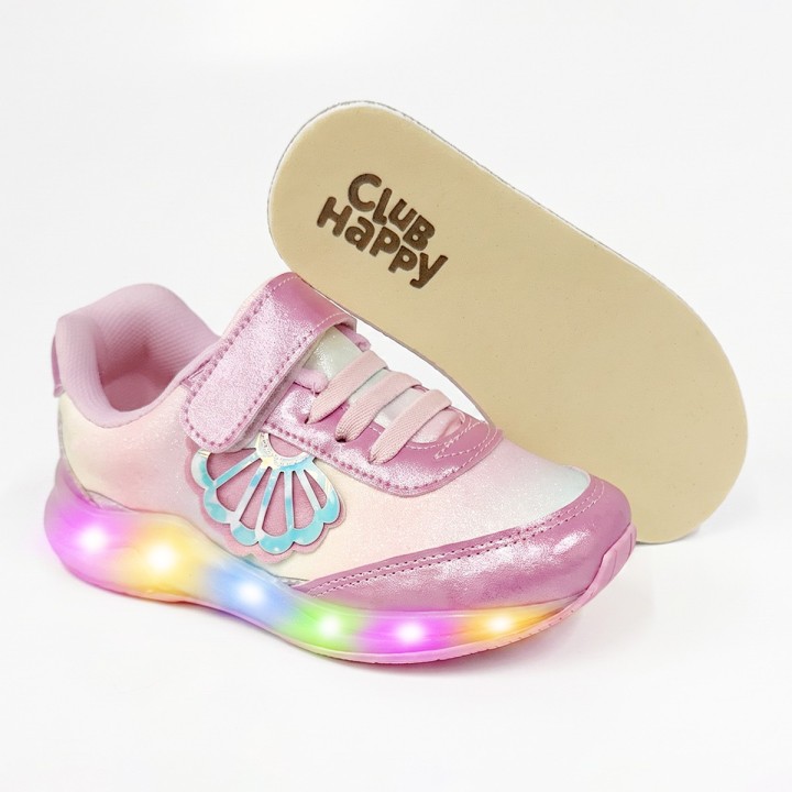 Tênis Club Happy Ariel LED
