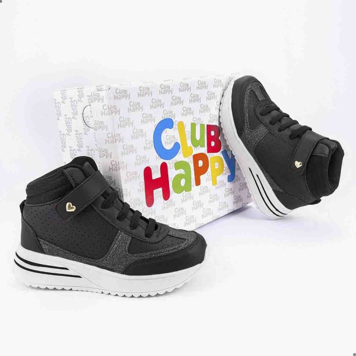 Tênis Club Happy Blog Preto