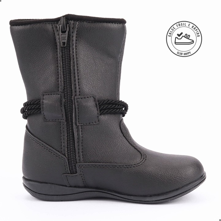 Bota Club Happy Kiss Preta