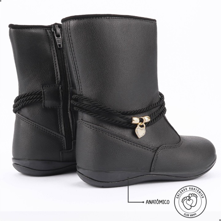 Bota Club Happy Kiss Preta