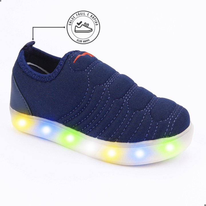 Tênis Club Happy Blue LED
