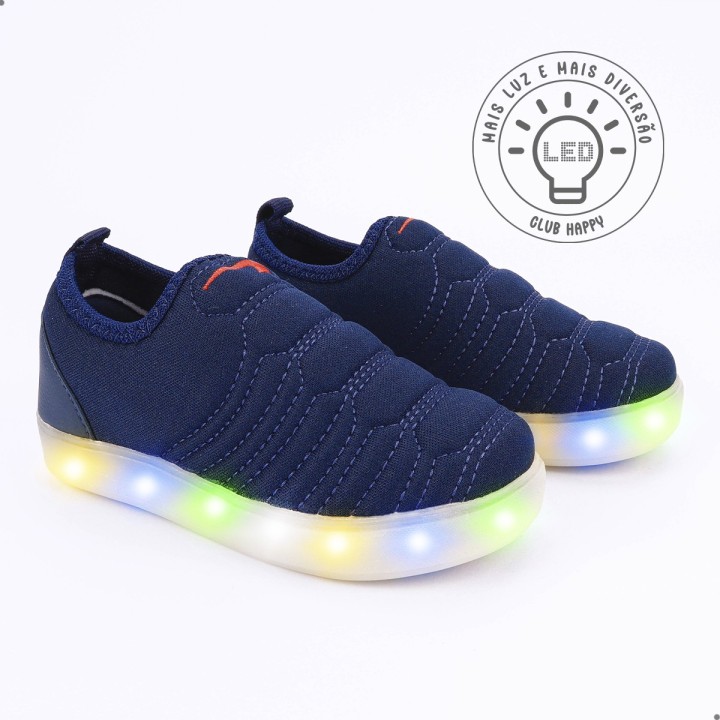 Tênis Club Happy Blue LED
