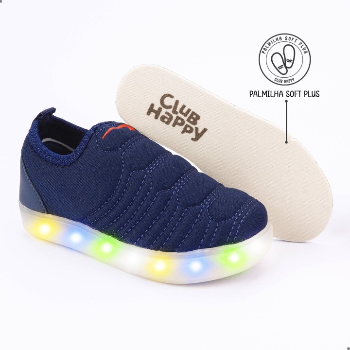 Tênis Club Happy Blue LED