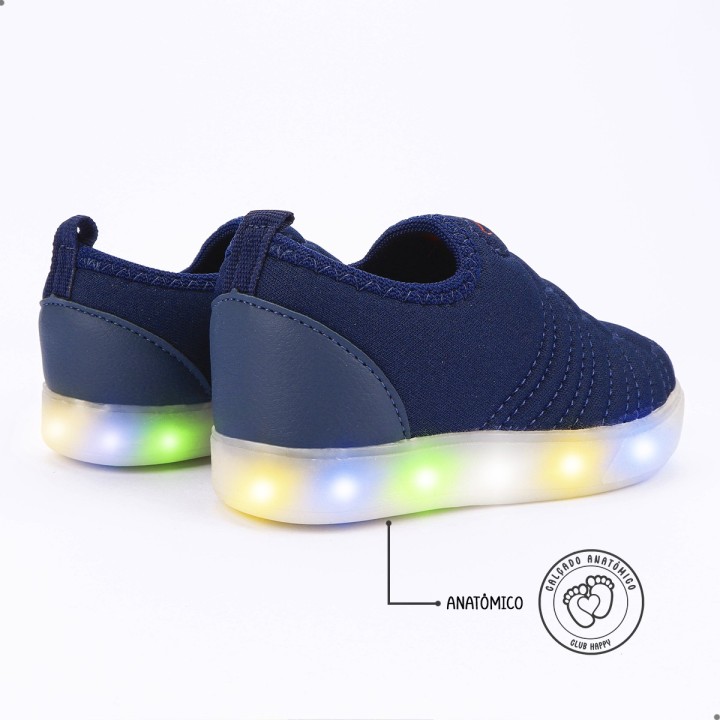 Tênis Club Happy Blue LED