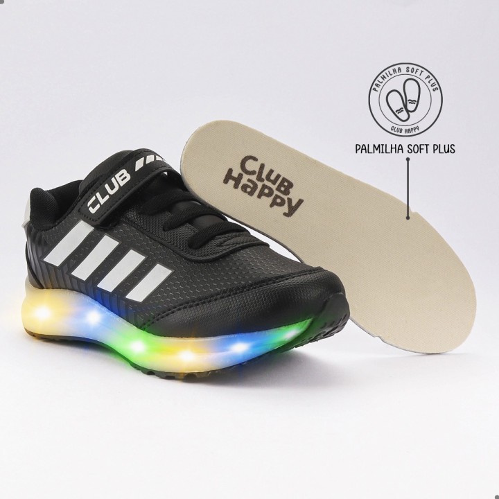 Tênis Club Happy Flex LED