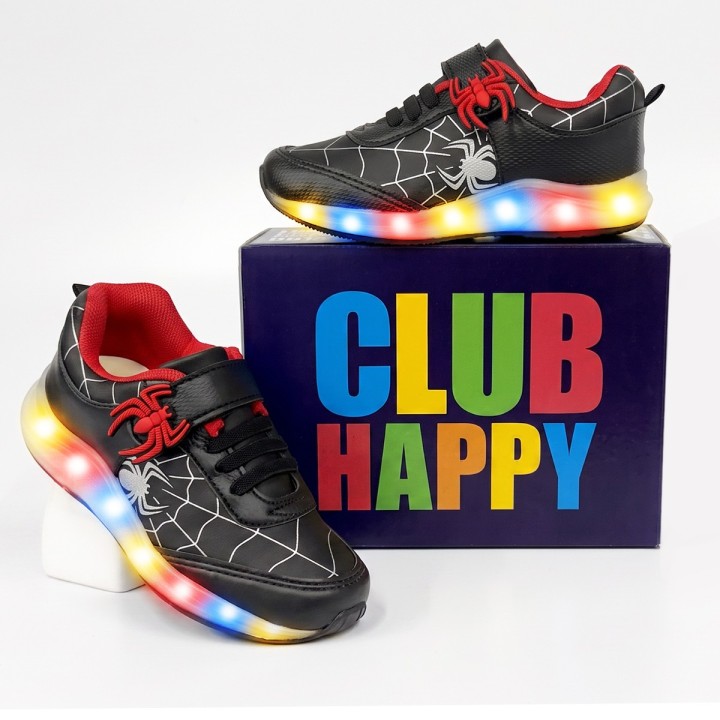 Tênis Club Happy Spider LED