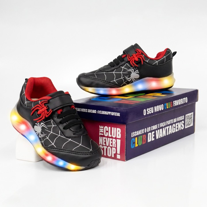Tênis Club Happy Spider LED
