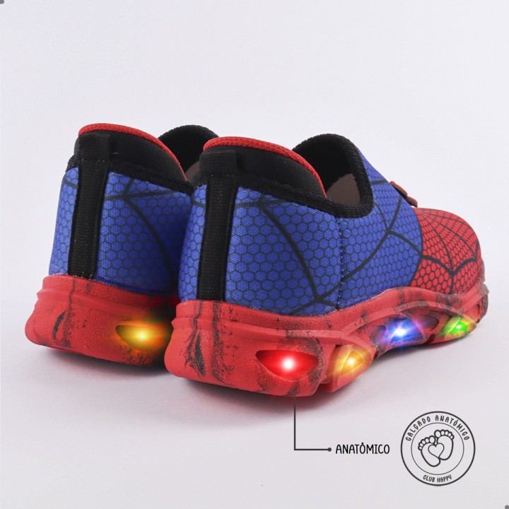 Tênis Club Happy Aranha Slip LED