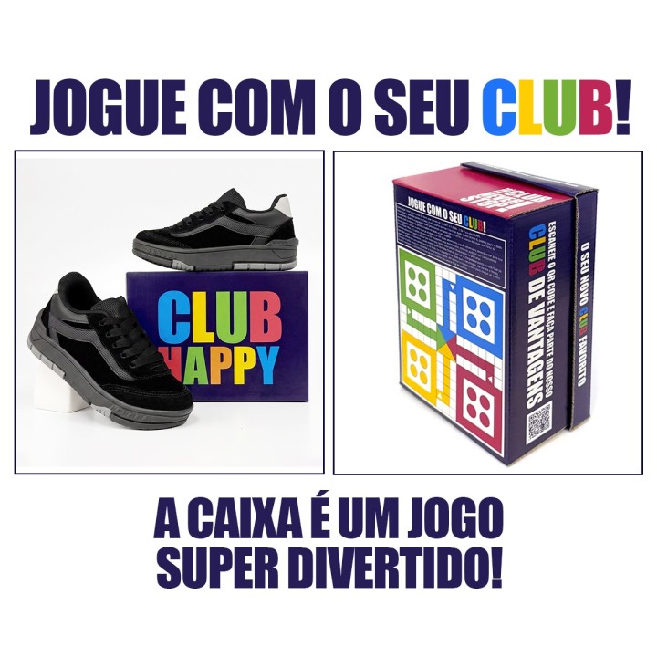 Tênis Club Happy Flow Marrom