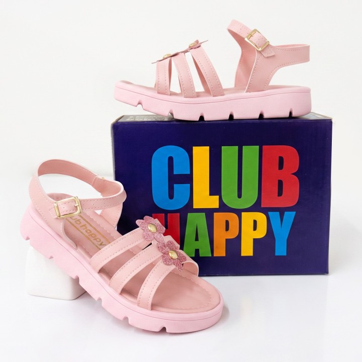 Sandália Club Happy Aurora Rosa