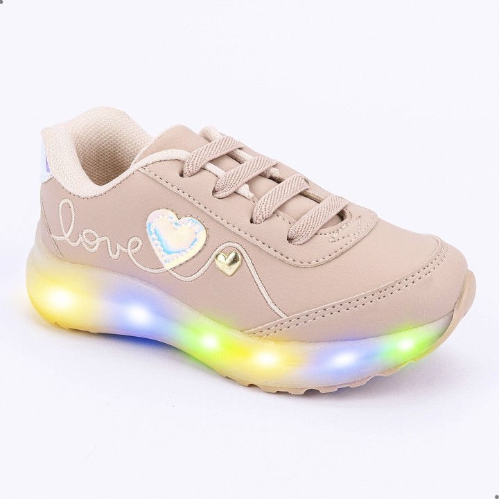 Tênis Club Happy Love LED