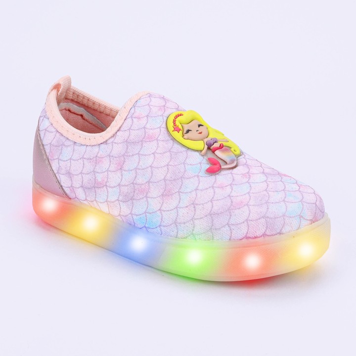 Tênis Club Happy Sereia LED Slip