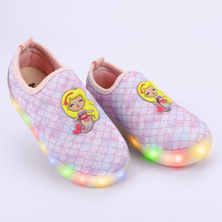 Tênis Club Happy Sereia LED Slip