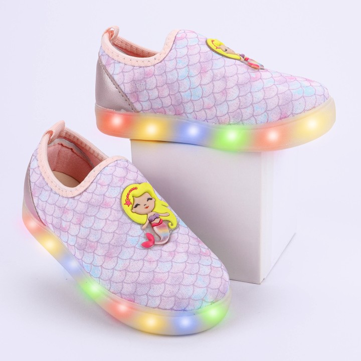Tênis Club Happy Sereia LED Slip