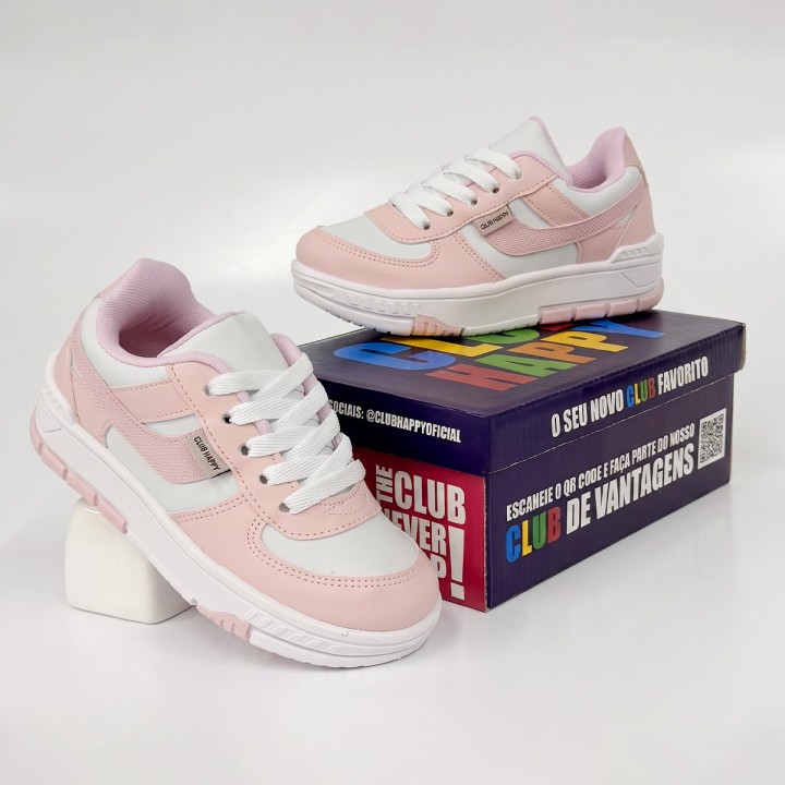 Tênis Club Happy Flow Rosa