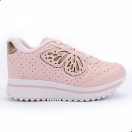Tênis Club Happy Gloss Borboleta Rosa