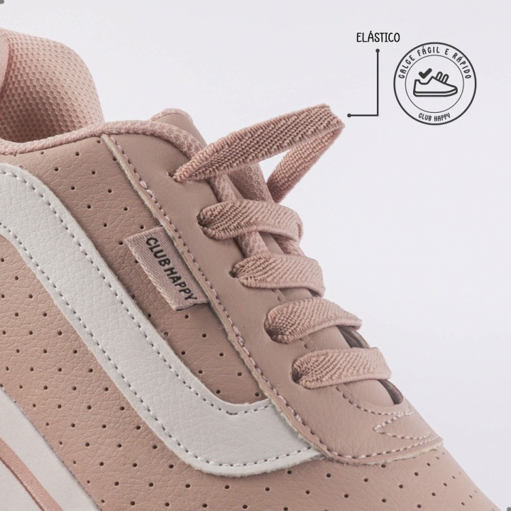 Tênis Club Happy Gloss Venttus Nude