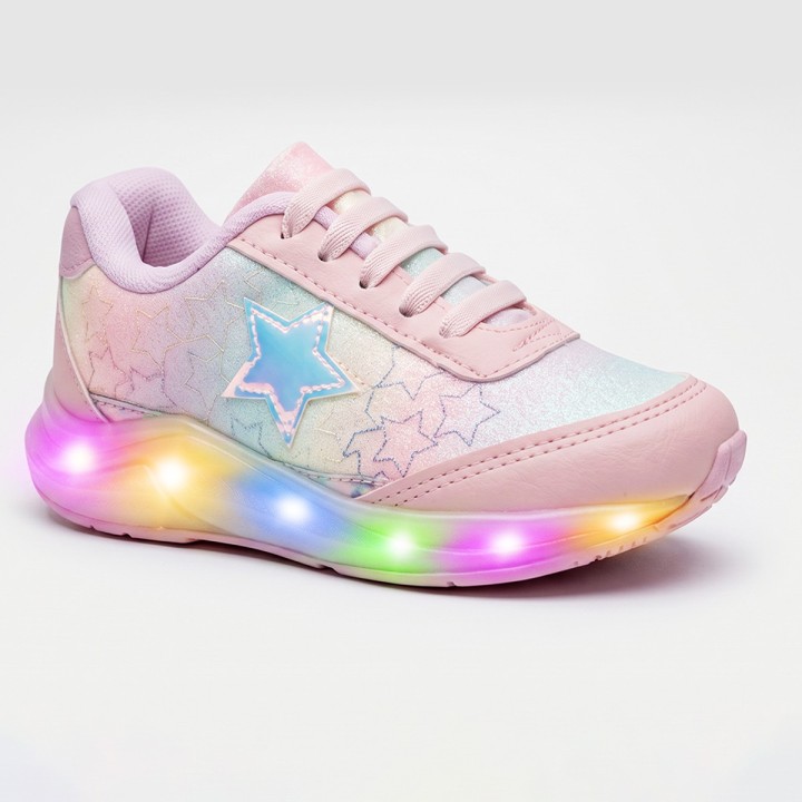 Tênis Club Happy Star LED