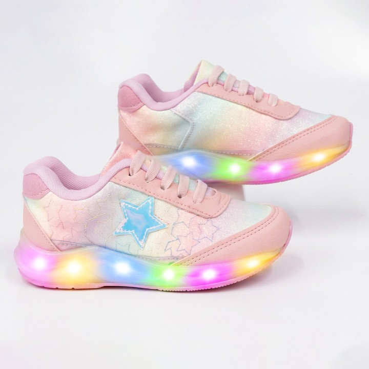Tênis Club Happy Star LED