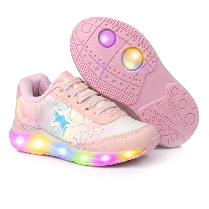 Tênis Club Happy Star LED